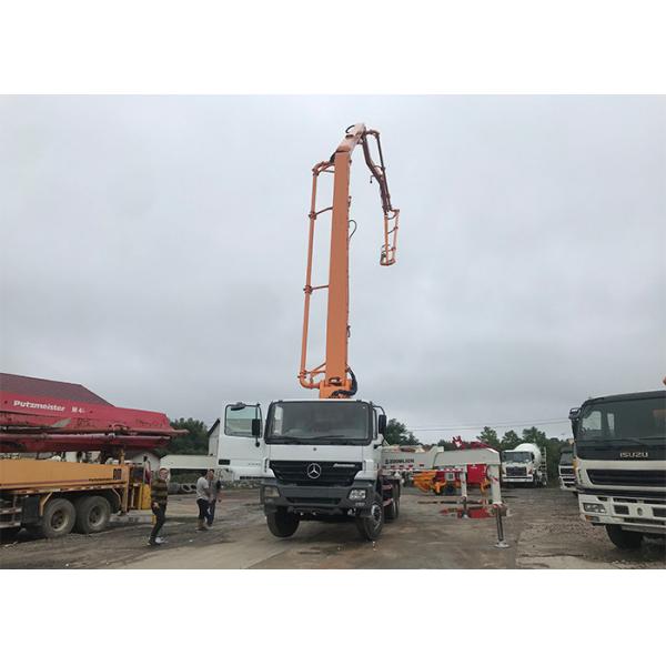 Quality 290KW 37m Concrete Truck With Pump Zoomlion Long Arm High Safety 120m3/H for sale