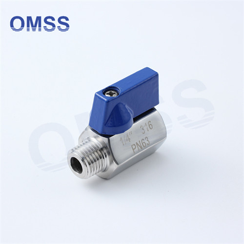 Quality 1/4 Inch Sanitary Ball Valve Male Female Stainless Steel Ball Mini Valve for sale