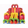 China Colrful Giant Combo Inflatable Fun City With Slide And Obstacle Course factory