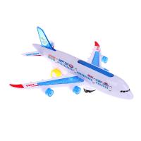 China DIY Assembly Airbus Aircraft Autopilot Flash Sound Musical Lighting Toys Electric Airplane Toy For Children Kids factory