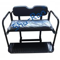 China EZGO RXV Golf Cart Flip Folding Rear Back Seat Kit - Black Cushions factory