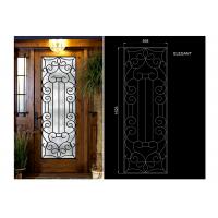 China Glass Lowes Wrought Iron Entry Doors And Glass Agon Filled 22*64 inch Durable factory