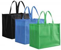 China Reusable Large Capacity Foldable Solid Supermarket Handbag Shopping Bags Shopping &amp; Merchandise Bags, bagease factory