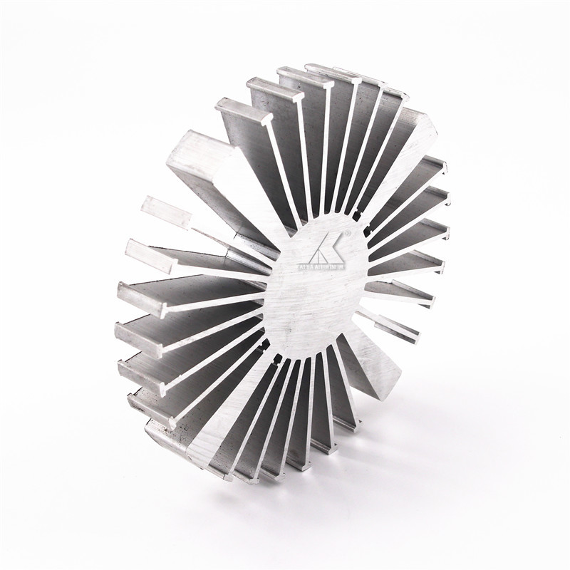 China Extruded Round Heat Sink Aluminum Profile Metal 6063 factory