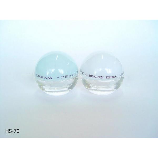 Quality Frosted Empty Cosmetic Glass Cream Jars 50G with WT Cap for sale