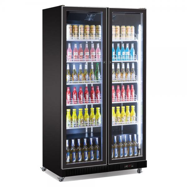 Quality Digital Control R134a Commercial Display Refrigerator Glass Door Beer Cooler for sale