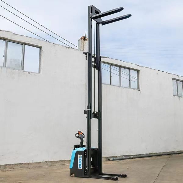 Quality ISO Certified Full Electric Stacker Forklift 1000kg Capacity With Reach battery for sale