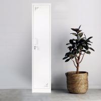 China Nordic Style One Door Wardrobe With Mirror , Home Steel Wardrobe No Screws factory