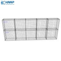 China 5mm Mesh Welded Wire Gabion Baskets Retaining Wall Design For Stone factory