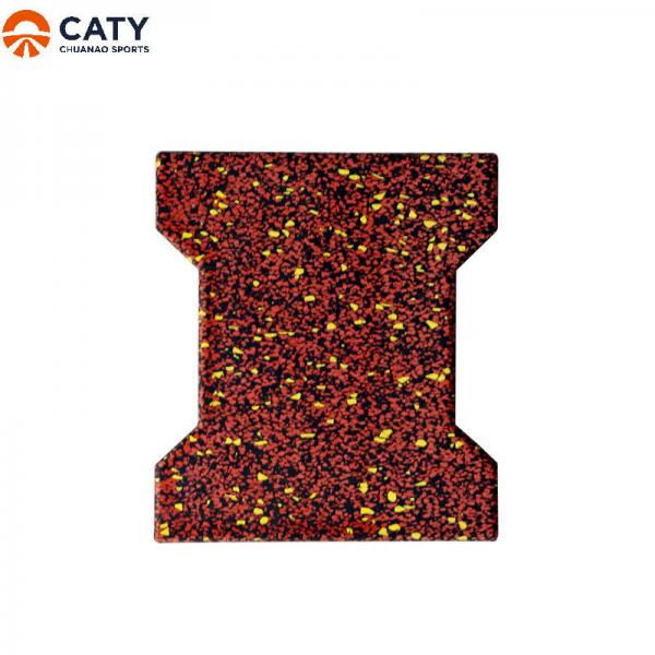 Quality Resilient Interlocking Rubber Pavers Outdoor Multicolor Wear Resistant for sale