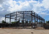 China Light Steel Structure Warehouse With Crane / Prefabricated Metal Building With Crane factory