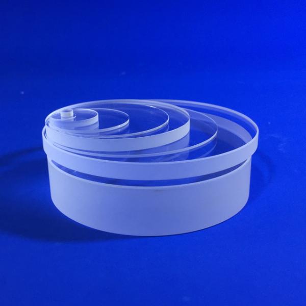 Quality Optical UV Quartz Glass Discs Clear Colour 0.1-30mm Thickness for sale