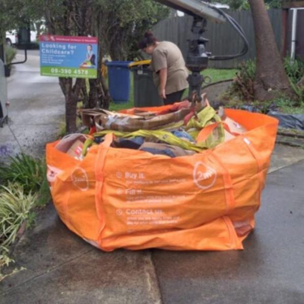 Quality 2 Cubic Yard Junk Bag Bulk Skip Bag For Construction Garden Waste for sale