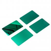 Quality 316 Green Mirror Decorative Stainless Steel Sheet 8K Polishing 0.3mm Thickness for sale