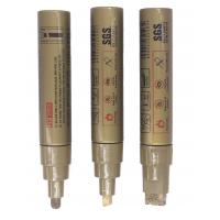 China Chisel Tip oil based paint marker pen valve-action multichem ink Gold color marker factory