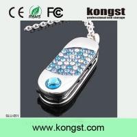 China Kongst Creative Novelty Gadget Shining Jewels Flash Drive USB/Crystal usb flash drive factory