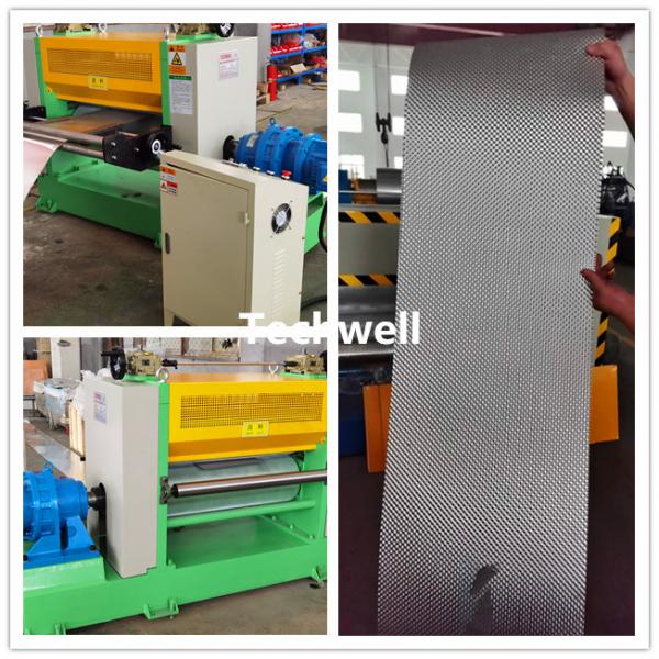 Quality 0.15mm X 800mm Stainless Steel Sheet Metal Plate Embossing Machine Line for sale