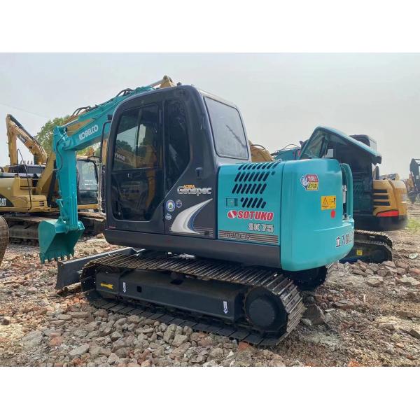 Quality SK75 Crawler Used Kobelco Excavator With Bucket 0.4m3 7T for sale
