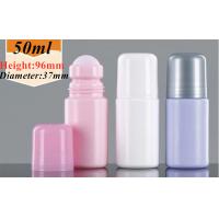 China Antiperspirant Plastic Roll On Bottle HDPE Roll Up Deodorant Containers factory