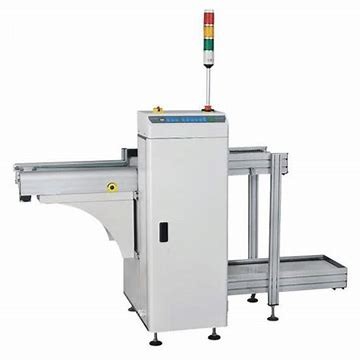 Quality Flat belt 90 Degree PCB Unloader Equipment Touch Screen 6bar for sale