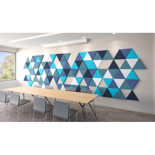 Quality DIY Simple Triangular Wall Decorative Sound Absorbing Panels For Office for sale