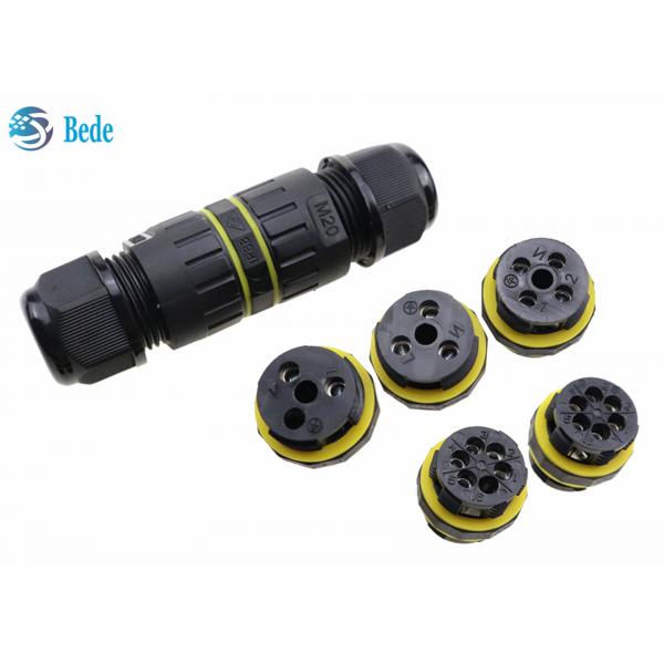 Quality Ip68 M20 2 Pin Waterproof Wire Connectors 3 4 5 6 Pins 2 Poles For Outdoor And Underwater Use for sale