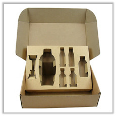 Quality Bottles Eco Friendly Packaging Box Cardboard Mailer Boxes With Hole Cut Insert for sale