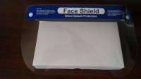 China Transparent CE FDA Anti Splash ASTM F2100 Disposable Face Shield With PET Material factory