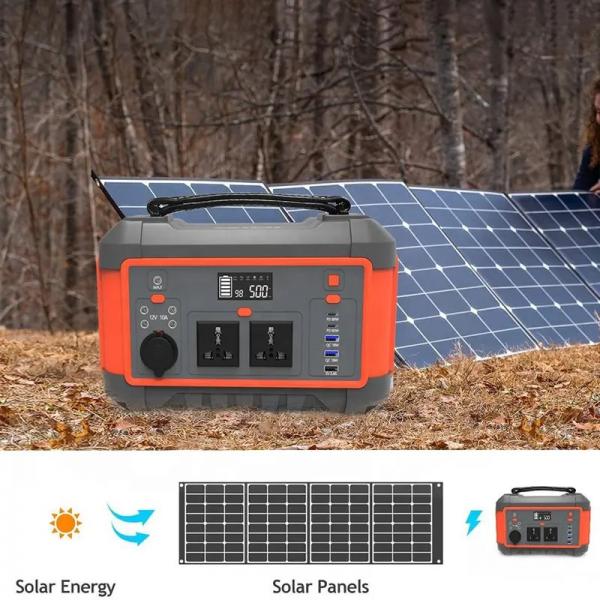 Quality OEM LiFePO4 Portable Solar Power Station 600W AC Output For Blackout Emergency for sale