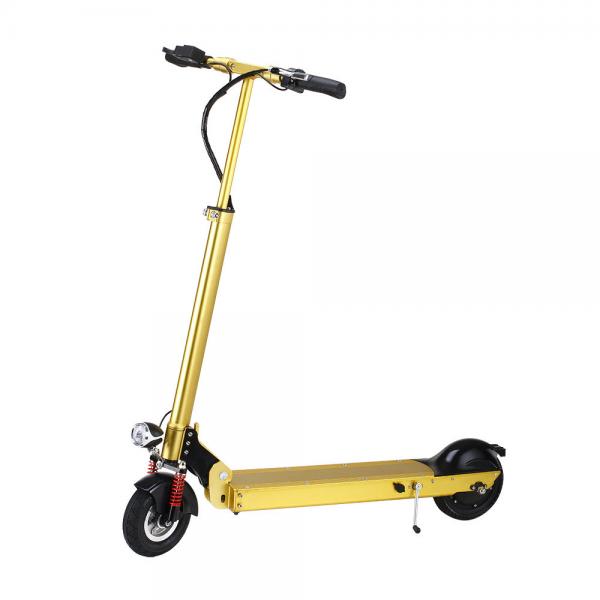 Quality Yellow Commuter Folding Electric Scooter , 14.8kg Foldable Motorized Scooter for sale