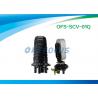 China Fiber Optic Splice Closure Mechanical Seal Parts 1 Oval port + 3 small port 12 fibers factory