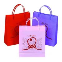 China cheap paper bag printing, art paper bag printing, colored paper bags, CMYK full color printing bags for sale
