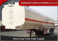 China 10000 Gallon Fuel Tanker Semi Trailer , 3 Cabins Gasoline Semi Truck factory