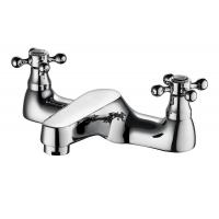 China Polished Brass Bathroom Sink Faucets / Two Handle Bath Shower Faucets factory