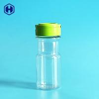 China Clear Powder Spice Jar Sifter Caps Fully Air Tight Plastic Spice Bottles factory