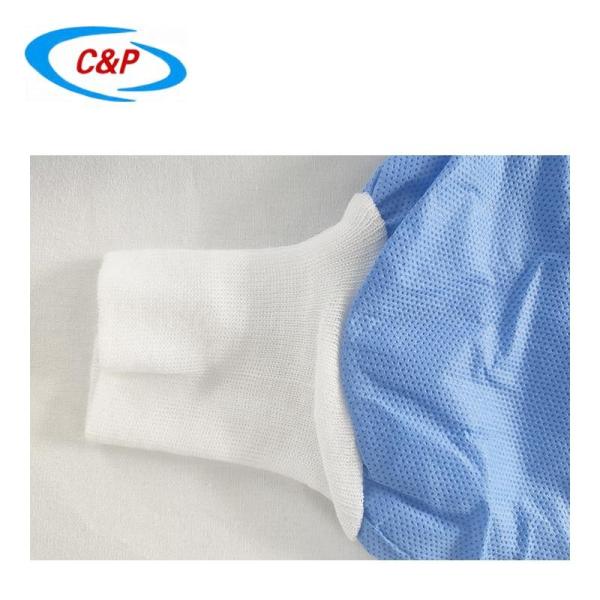 Quality 45gsm Disposable Surgical Gown Reinforced Gown SMS SMMS Spunlance for sale