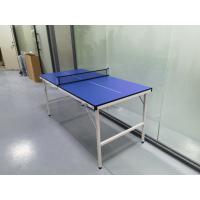 China Portable Table Tennis Table Foldable Easy Open Top 15MM With Holder For Entertainment factory