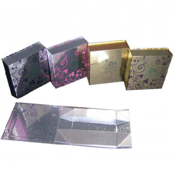 Quality Gold And Silver Foldable Paper Box Rigid Box Packaging For Cosmetic for sale
