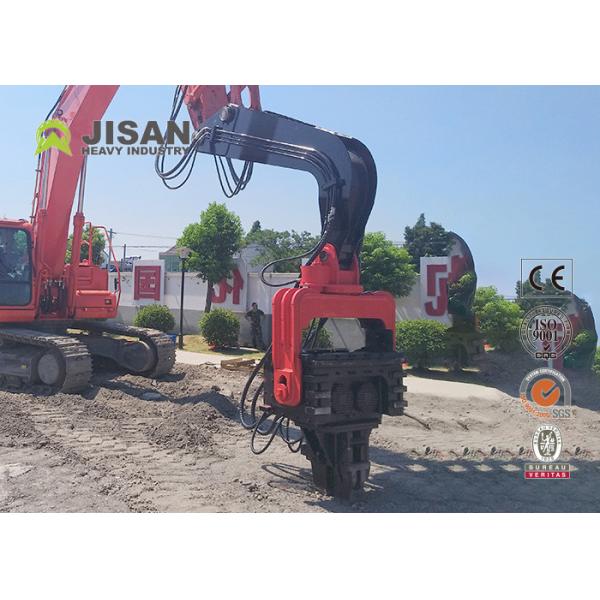 Quality 40-65 Ton Excavator Mounted Hydraulic Sheet Pile Driver / Vibro Hammer for sale