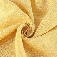 China 21s 150gsm Pure Linen Denim Fabric Plain Dyed Cloth For Apparel factory
