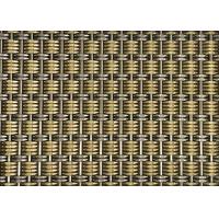 Quality Wall Coverings Architectural Steel Mesh Ss304 And Brass Wire Woven Architectural for sale
