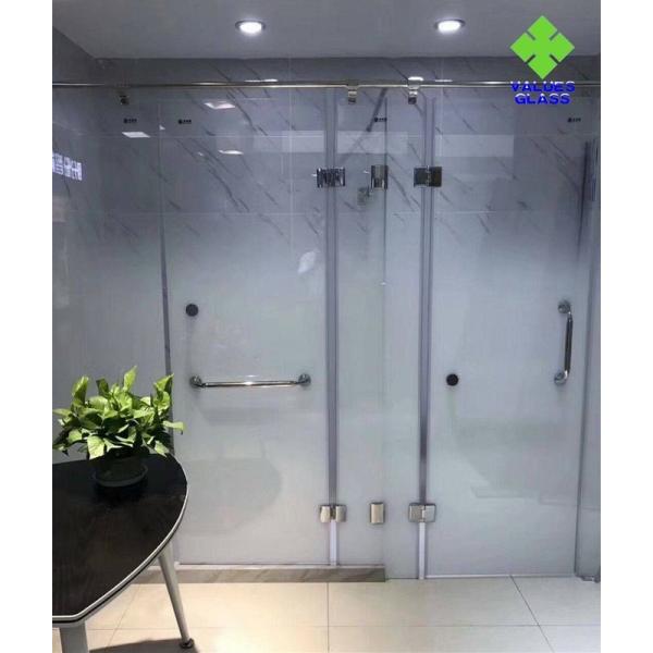Quality Safety Frosted Fading Glass Single Glass Raw Material For Shower Room for sale
