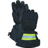 China Kevlar Silicone Coating Long Cuff Firefighter Gloves With Refelective Tape factory
