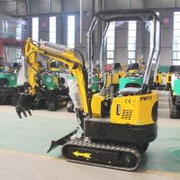 Quality 1.2 Ton Garden Mini Digger SGS Pile Pulling Mini Excavator For Farm Use for sale