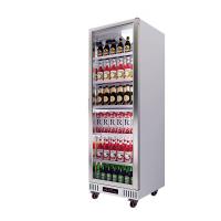 China Commercial Beverage Glass Door Refrigerator, 1 Door Vertical Display Cooler for sale
