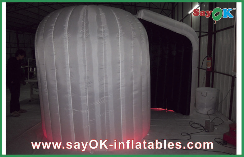 China Inflatable Photo Booth Hire White Inflatable Photo Booth With Led Lights Custom Inflatable Products factory