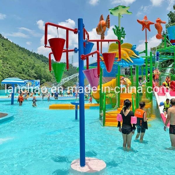 Quality Family Interactive Water Park Spray Water House Slide Equipment for sale