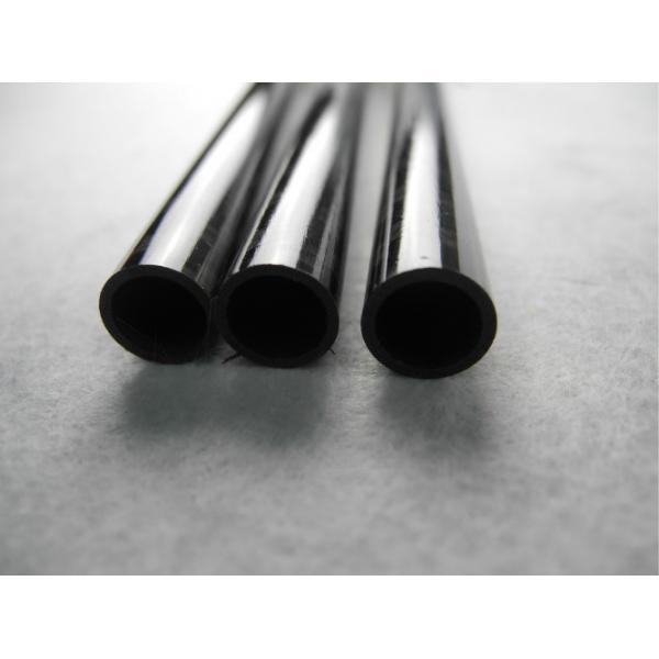 Quality Round Twill Glossy Carbon Fiber Tube / Piping use in Telescopic Pole for sale