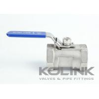 Quality 1-piece Stainless Steel Ball Valve BSP Screw NPT Reduced bore 1000 WOG for sale