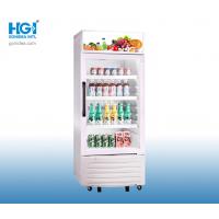 Quality 170L White Color Glass Display Cooler Beer showcase Refrigerator Fan Cooling for sale